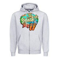 Heather Grey dont be a shady beach 2 Zipper Hoodie - JahusDesignShop