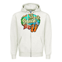 Oatmeal Heather dont be a shady beach 2 Zipper Hoodie - JahusDesignShop