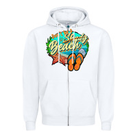 White dont be a shady beach 2 Zipper Hoodie - JahusDesignShop