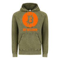 Vintage Olive my bitcoin Vintage Hoodie - linhVisuals