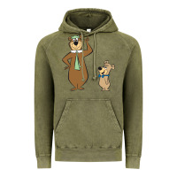 Vintage Olive Yogi Bear Vintage Hoodie - linhVisuals