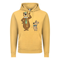 Vintage Mustard Yogi Bear Vintage Hoodie - linhVisuals