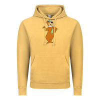 Vintage Mustard Yogi Bear Vintage Hoodie - linhVisuals