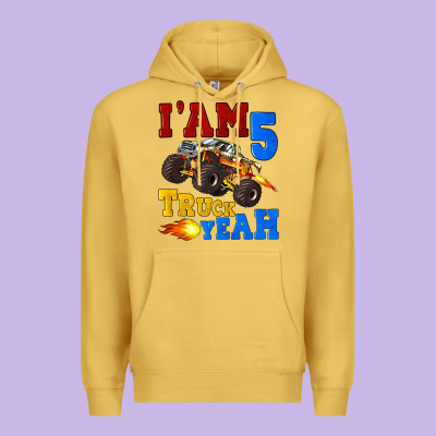 I'am Five Truck Yeah Premium Hoodie Designed By Artiststas