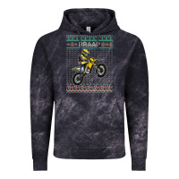 Cloud Black christmas motorcycle motocross braap dirt bike xmas Vintage Hoodie - linhVisuals