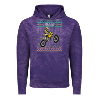 Cloud Purple christmas motorcycle motocross braap dirt bike xmas Vintage Hoodie - linhVisuals