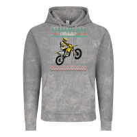 Cloud Rock christmas motorcycle motocross braap dirt bike xmas Vintage Hoodie - linhVisuals