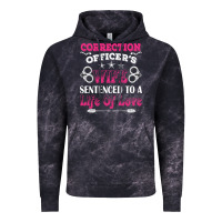 Cloud Black correction officers wife sentenced to a life of love Vintage Hoodie - linhVisuals
