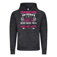 Vintage Black correction officers wife sentenced to a life of love Vintage Hoodie - linhVisuals