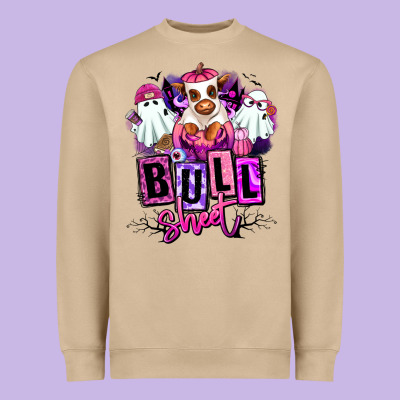 Bull Sheet Halloween Ghost Heifer Heavyweight Sweatshirt Designed By Ranaportraitstore