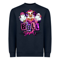 Navy Bull sheet Halloween ghost Heifer Heavyweight Sweatshirt - RanaPortraitStore