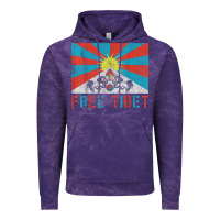 Cloud Purple free tibet Vintage Hoodie - linhVisuals