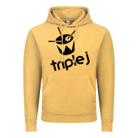 Vintage Mustard triple j Vintage Hoodie - linhVisuals
