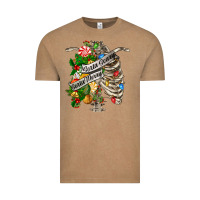 Vintage Coffee sorta merry sorta scary chest Vintage Tee - FaDigitalArtStudio
