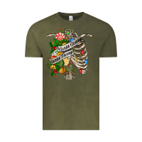 Vintage Olive sorta merry sorta scary chest Vintage Tee - FaDigitalArtStudio