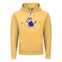 Vintage Mustard see something say something child abuse awareness ribbon Vintage Hoodie - linhVisuals