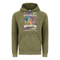 Vintage Olive november girl make no mistake my personality funny Vintage Hoodie - linhVisuals