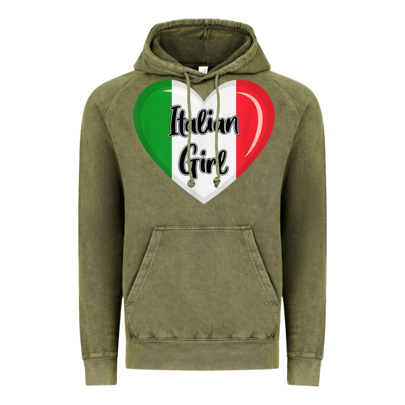 Italy Flag For Women Italian Girl Vintage Hoodie by linhVisuals | Teevron