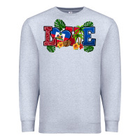 Heather Grey love haitian republic Premium Sweatshirt - RanaPortraitStore