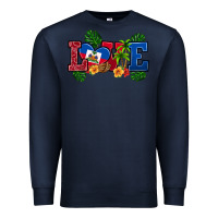 Navy love haitian republic Premium Sweatshirt - RanaPortraitStore
