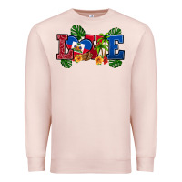 Pale Pink love haitian republic Premium Sweatshirt - RanaPortraitStore