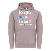 Vintage Zinc keeper of the gender reveal tee shirt girl or boy blue pink Vintage Hoodie - linhVisuals