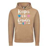 Vintage Coffee keeper of the gender reveal tee shirt girl or boy blue pink Vintage Hoodie - linhVisuals