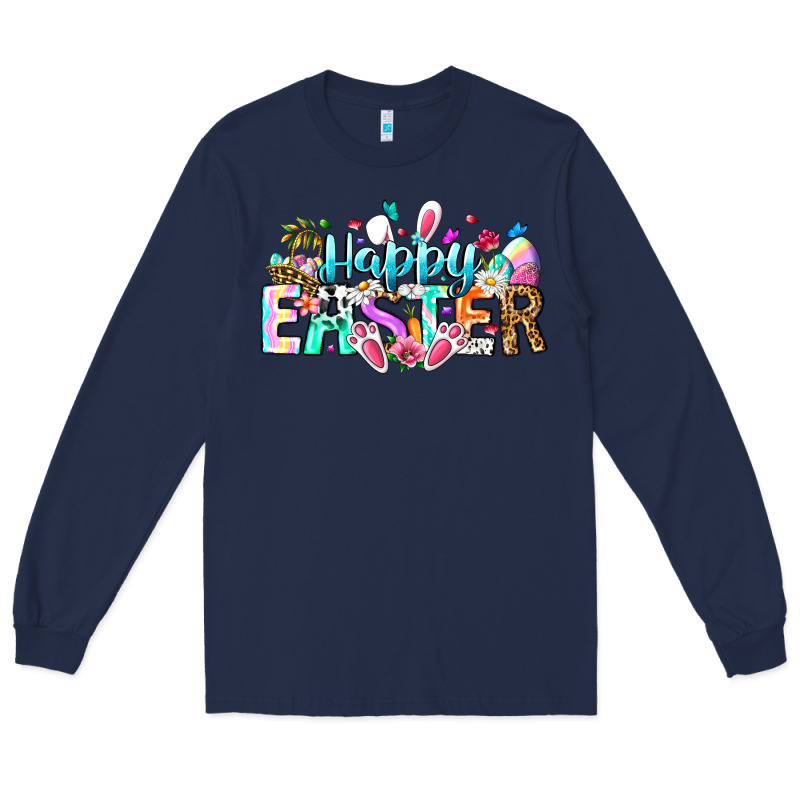 Happy Easter Bunny Long Sleeve Tee by CowhideDigitalArt | Teevron