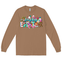Toasted Coconut Happy Easter Bunny Long Sleeve Tee - CowhideDigitalArt