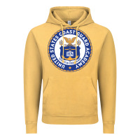 Vintage Mustard United States Coast Guard Academy Vintage Hoodie - linhVisuals