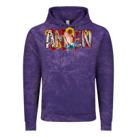 Cloud Purple amen Vintage Hoodie - RacoonDesign