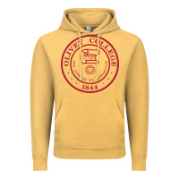 Vintage Mustard olivet college vectorized Vintage Hoodie - linhVisuals