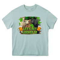 Arona let's get lucked up charolais and black angus bull Heavy Core Tee - RanaPortraitStore