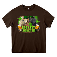 Chocolate Brown let's get lucked up charolais and black angus bull Heavy Core Tee - RanaPortraitStore