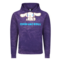 Cloud Purple cinnamoroll character front and back t shirt Vintage Hoodie - linhVisuals