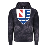 Cloud Black new england college shield vectorized Vintage Hoodie - linhVisuals