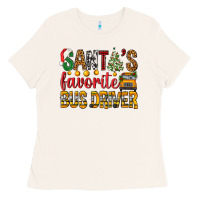 Bone Santa's Favorite Bus Driver Ladies Tee - BundleAndBundleShop