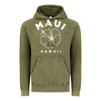 Vintage Olive hawaii flower for women hibiscus maui hawaii t shirt Vintage Hoodie - linhVisuals