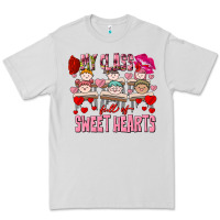 Dove Grey Valentine's Day my class is full of sweet hearts Premium Tee - FaDigitalArtStudio