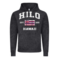 Vintage Black hilo hawaii hi vintage state athletic style t shirt Vintage Hoodie - linhVisuals