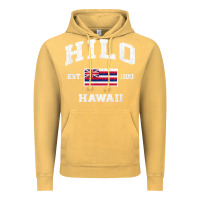 Vintage Mustard hilo hawaii hi vintage state athletic style t shirt Vintage Hoodie - linhVisuals