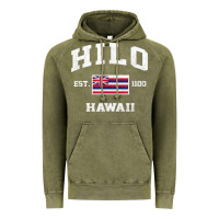 Vintage Olive hilo hawaii hi vintage state athletic style t shirt Vintage Hoodie - linhVisuals