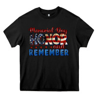 Black Memorial day honor and remember 4th of july Heavy Core Tee - CowGirlArtShop