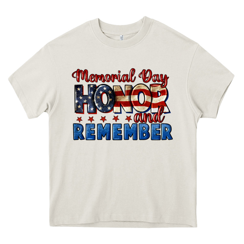 Memorial Day Honor And Remember 4th Of July Heavy Core Tee by CowGirlArtShop | Teevron