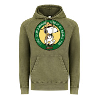 Vintage Olive beagle scout patrol wood badge Vintage Hoodie - linhVisuals