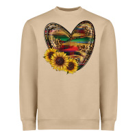 Mushroom Sunflower Fall Heart Heavyweight Sweatshirt - RanaPortraitStore