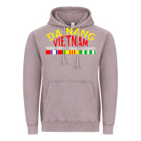 Vintage Zinc da nang vietnam war veteran military Vintage Hoodie - linhVisuals