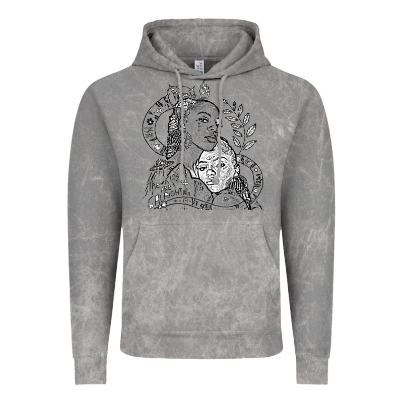 Chloe X Halle Playing One Off At Sob Black White Vintage Hoodie by linhVisuals | Teevron