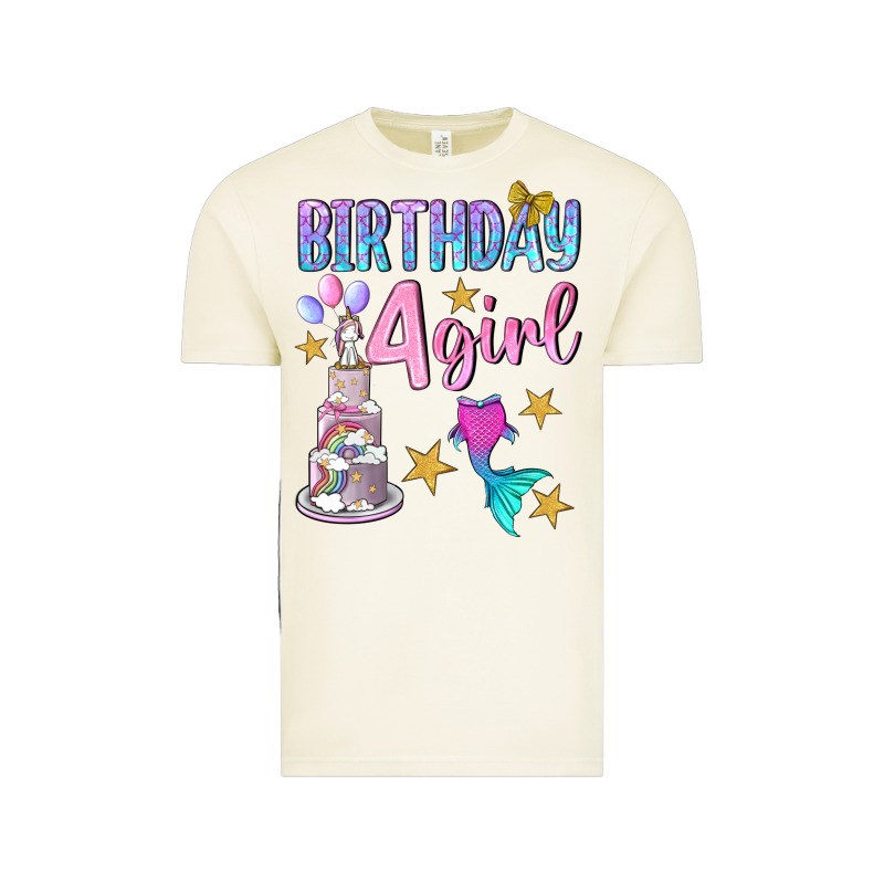 Birthday Girl 4 Vintage Tee by BundleAndBundleShop | Teevron