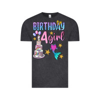 Vintage Black birthday girl 4 Vintage Tee - BundleAndBundleShop
